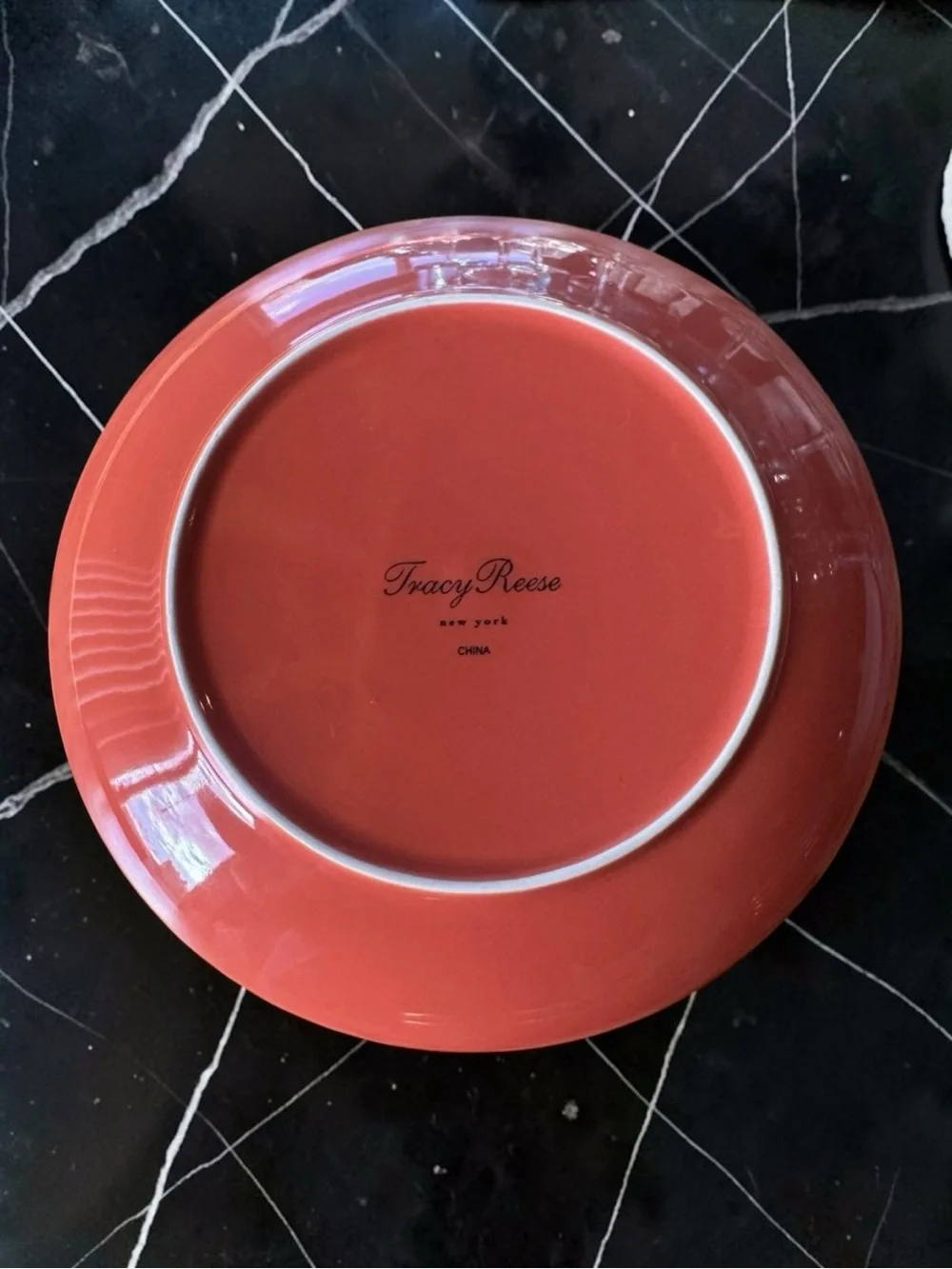 NIB Set of 8 Tracy Reese Neiman Marcus Dessert Salad Plates 18K Gold Rim 7 1/4”
